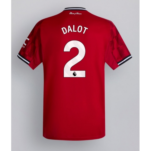 Billige Fotballdrakt Manchester United Diogo Dalot #2 Replika Hjemmedrakt 2025-26 Kortermet Billige Fotballdrakt Manchester United Diogo Dalot #2 Replika Hjemmedrakt 2025-26 Kortermet